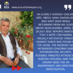 Killing of an Elderly Kurdish Civilian in the Countryside of Afrin